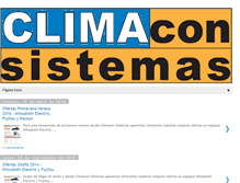 Tablet Screenshot of climaconsistemas.com